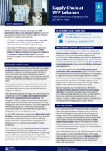 WFP Lebanon - Supply Chain Factsheet 2023